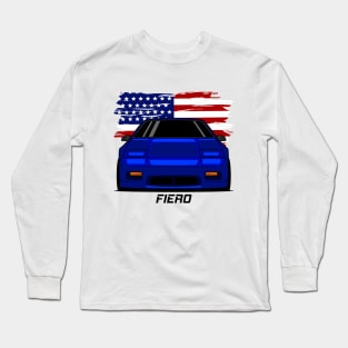 Front Blue Fiero Long Sleeve T-Shirt